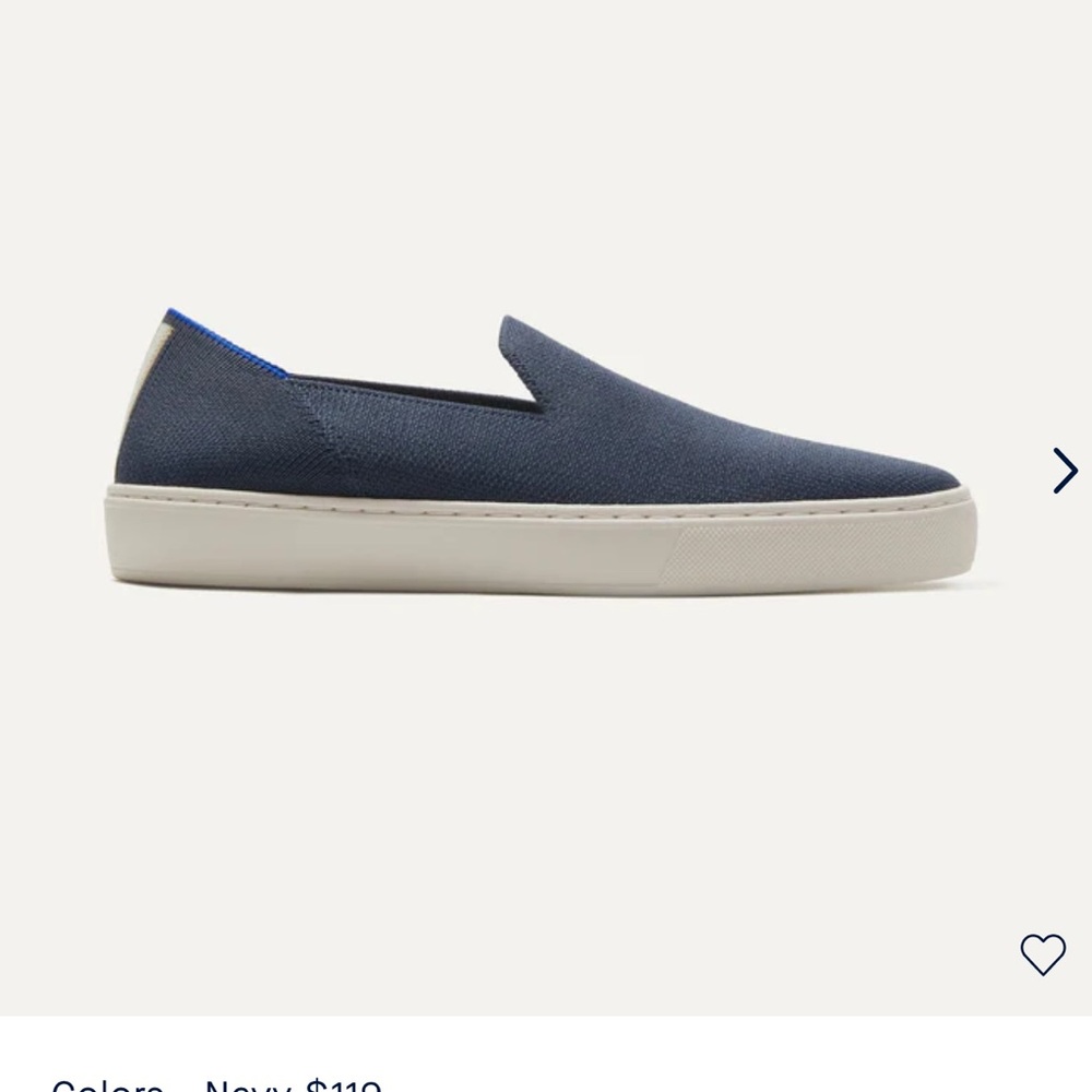 Navy Blue Rothy’s slip ons size 6.5